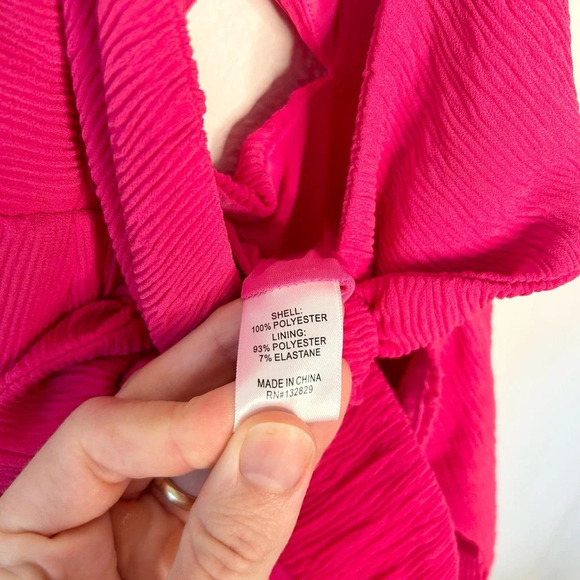 Lovers & Friends Myah Midi Dress in Hot Pink - Picture 5 of 7